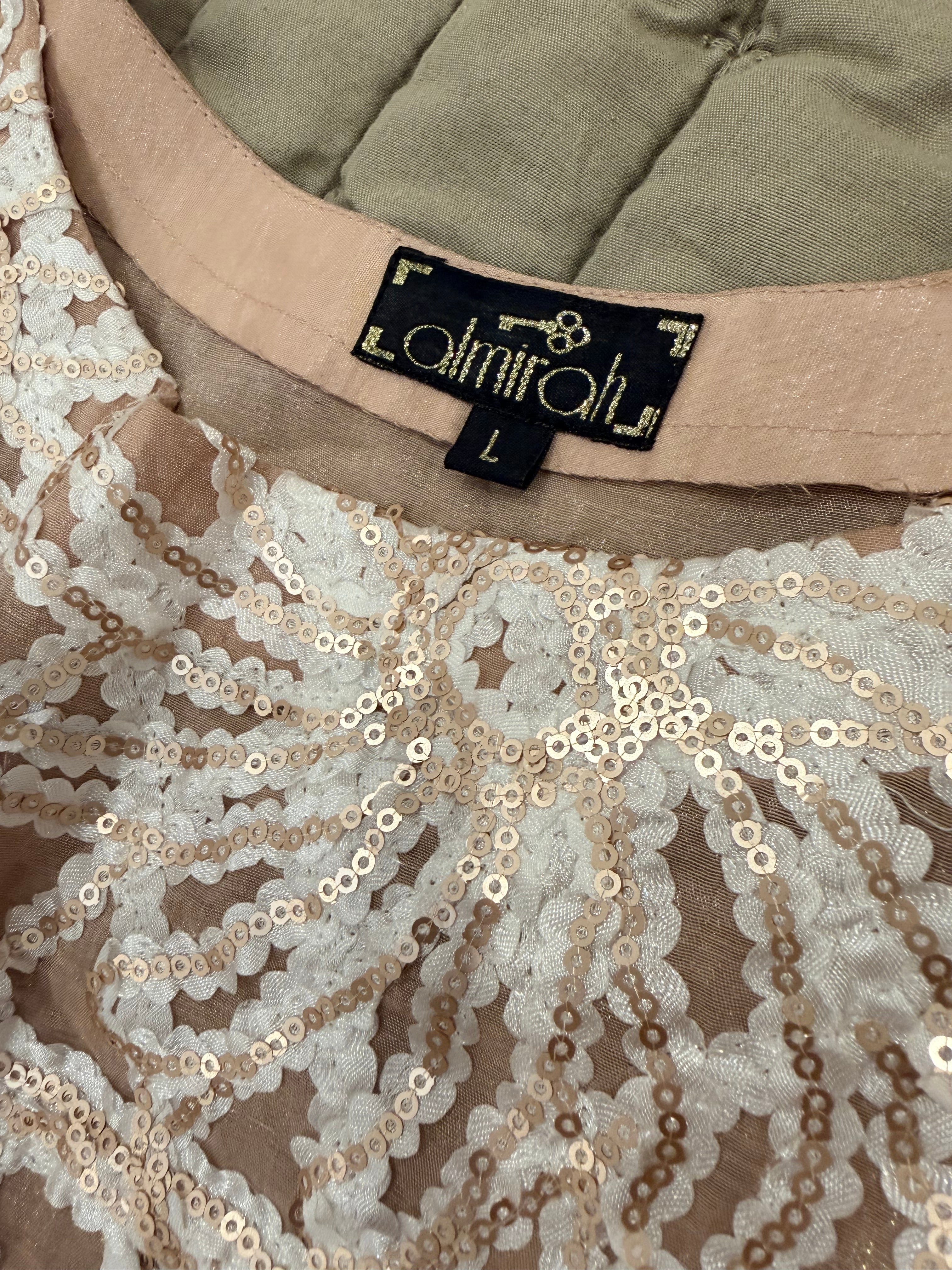 NEW Almirah Blush Pink Embroidered High-Low Kurta – 38” Chest